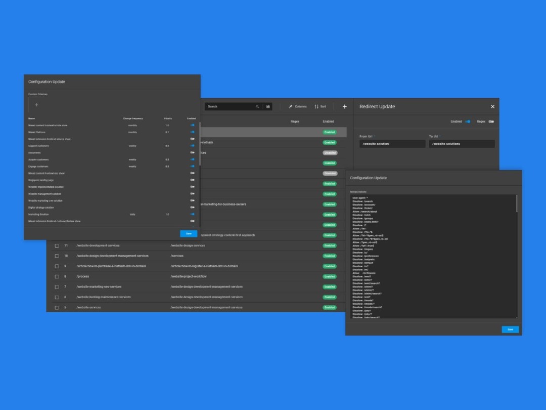 robots and sitemap