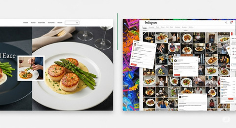 What does a social-friendly restaurant website look like (without feeling forced)? social-friendly-restaurant-website-like-instagram-feed