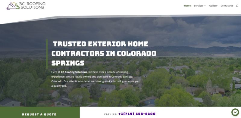 Roofing Solution Website (BC Roofing Solution)
