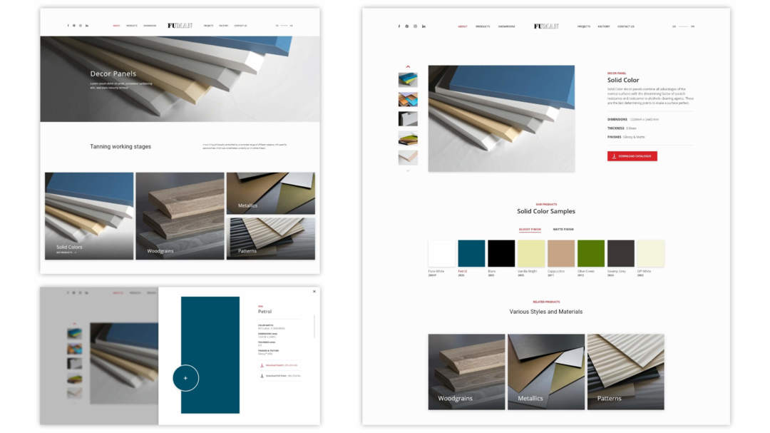 furniture manufacturer website design services