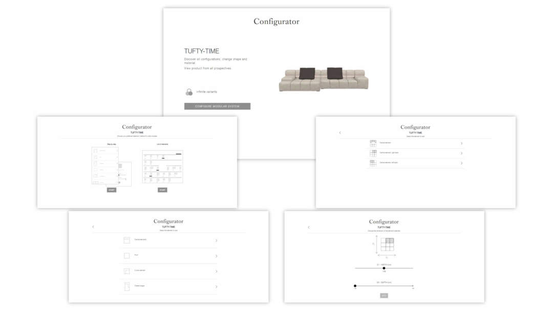 furniture manufacturer web design inspiration