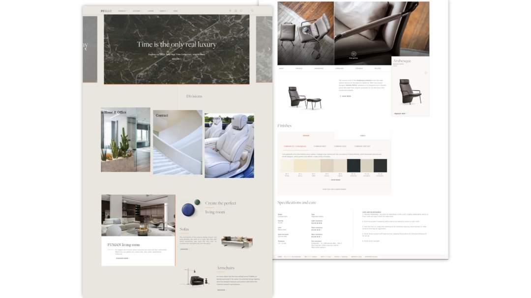 furniture manufacturer website design tips