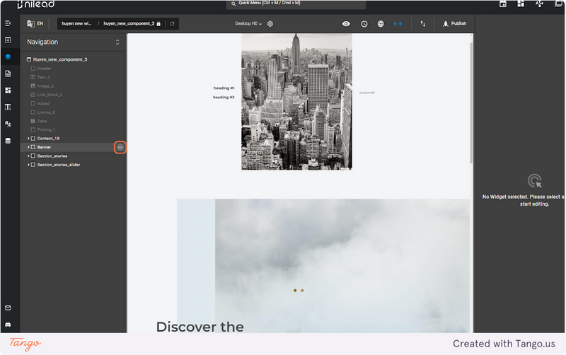 Step 1 Launch the Visual Editor
